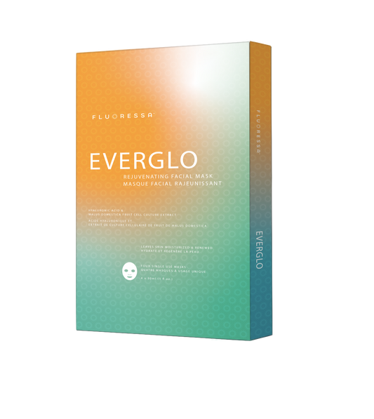 Fluoressa Everglo Rejuvenating Facial Mask Moisturize Renewal 4 x 30ml NEW