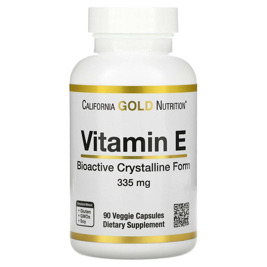 California Gold Nutrition Bioactive Vitamin E Antioxidant 335mg 90 Veg Caps NEW