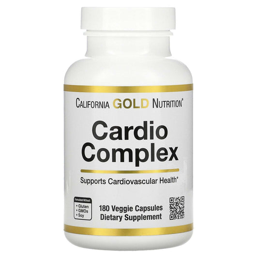 California Gold Nutrition Cardio Complex Herbal Amino Extract 180 Caps NEW