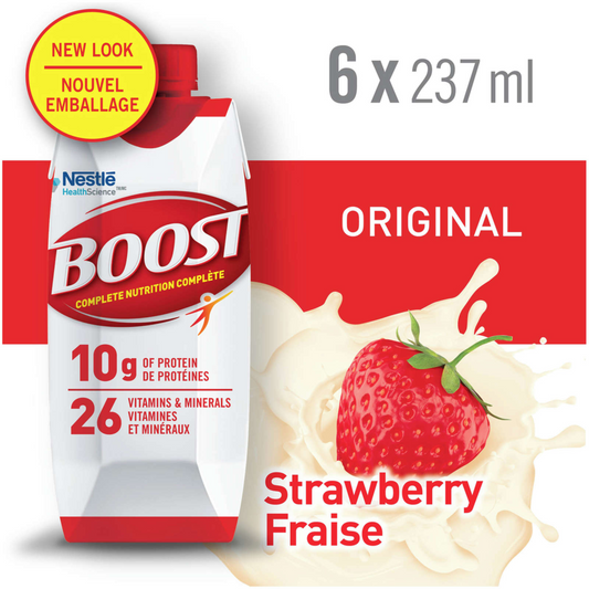 Boost Original Strawberry Meal Replacement Drink Delicious Healthy 6x 237ml NEW