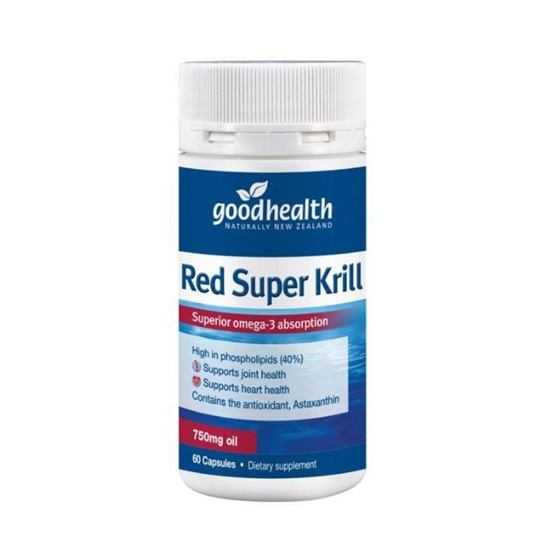 Good Health Red Super Krill 750mg 60 Capsules