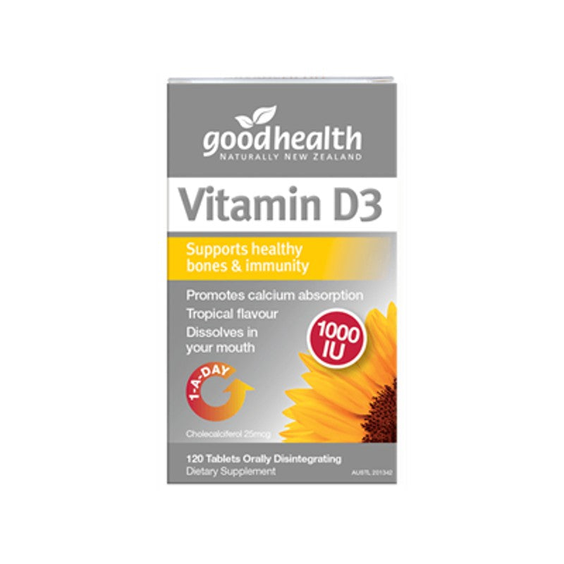 Good Health Vitamin D3 1000IU 120 Tablets