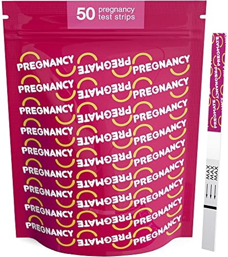 Pregmate 50 Pregnancy Test Strips (50 Count)