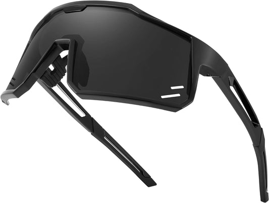 FEISEDY Sports Sunglasses Wraparound 80s Visor Men Women Outdoor Shield Baseball Sunglasses B4125