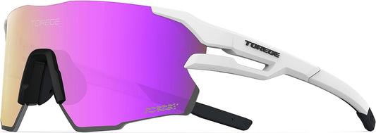 TOREGE Z87 Sports Sunglasses for Men and Women-UV Protection, Ideal for Cycling, Fishing, Baseball, Running, Golf Iceman