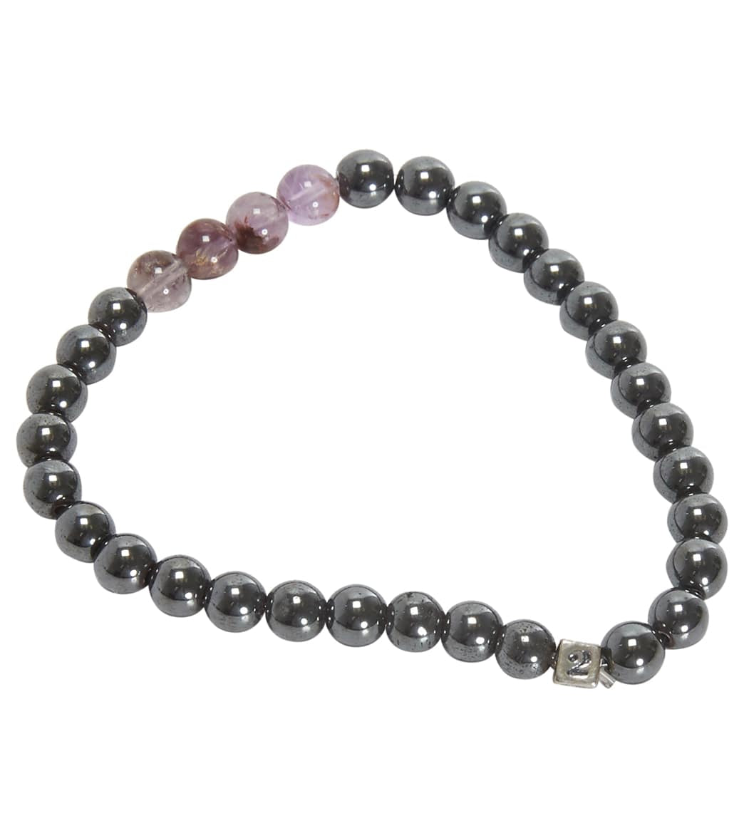 Healing N Love Hematite Super 23 Initial Stretch Bracelet