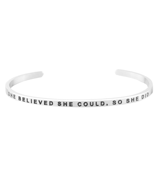 Mantraband She Believed She Could, So She Did Bracelet