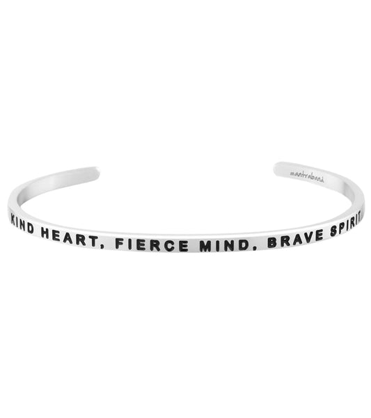 Mantraband Kind Heart, Fierce Mind, Brave Spirit Bracelet