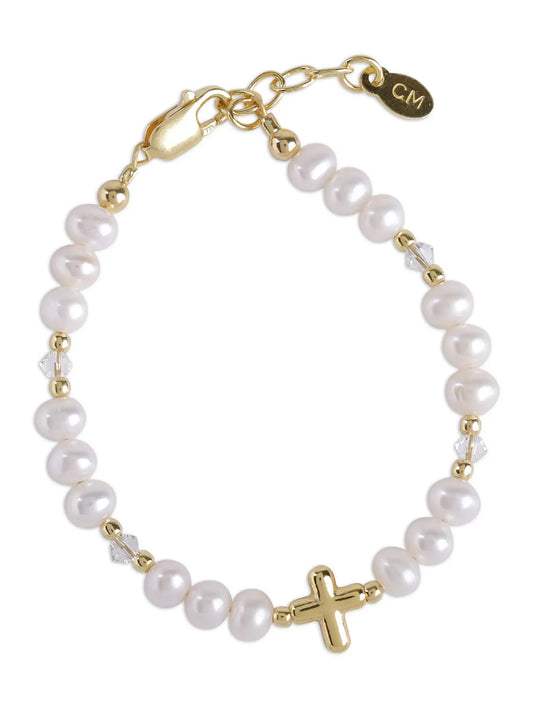Eve Gold Plated Pearl Bracelet