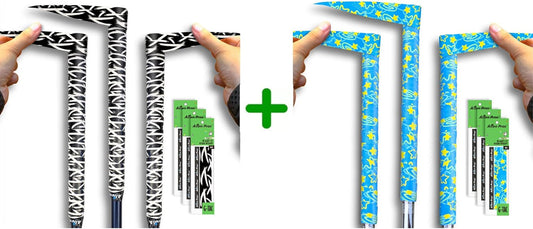 ALIEN PROS 6 Pack Hyperplanes & Southern Stars Mix Golf Grip Wrapping Tapes - ReGrip in 1 Minute