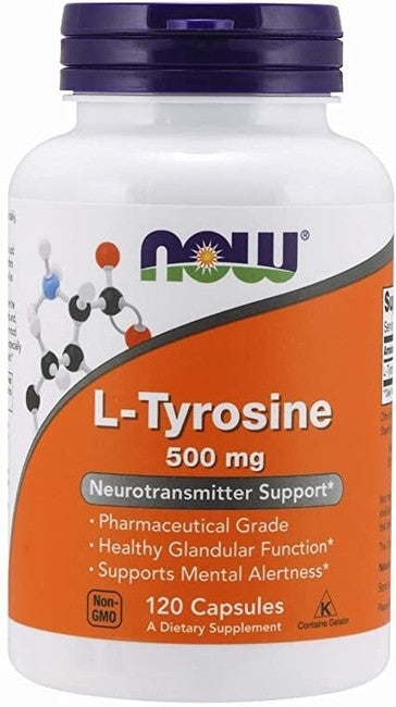NOW L-Tyrosine 500mg | 120 Caps