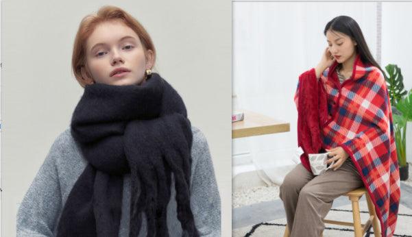 All-match Soft Glutinous Idle Style Thermal Long Scarf - amazitshop