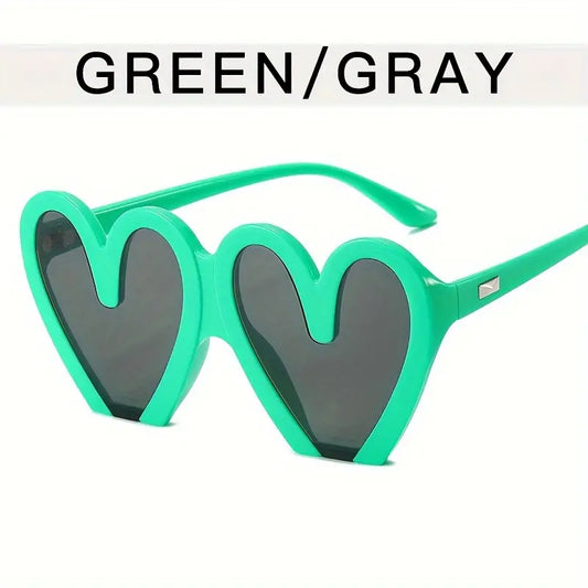 Heart Shaped Sunglasses For Women Men Funny Candy Color Fashion Decorative Shades Props For Costume Party Club