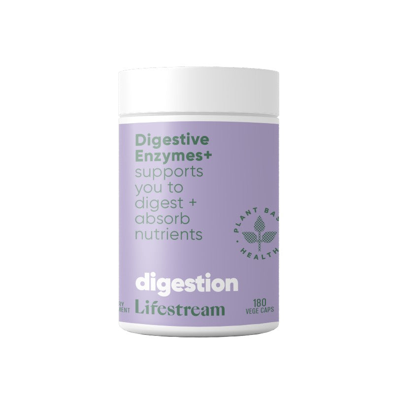 Lifestream Digestive Enzymes+ 180 Vege Caps