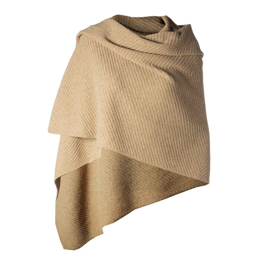 Lambswool Shawl- Camel