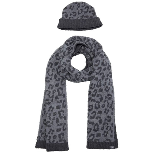 CozyChic Barefoot in the Wild Beanie & Scarf Set