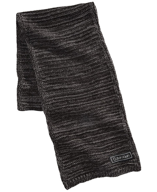 Calvin Klein Marled Reversible Scarf Black