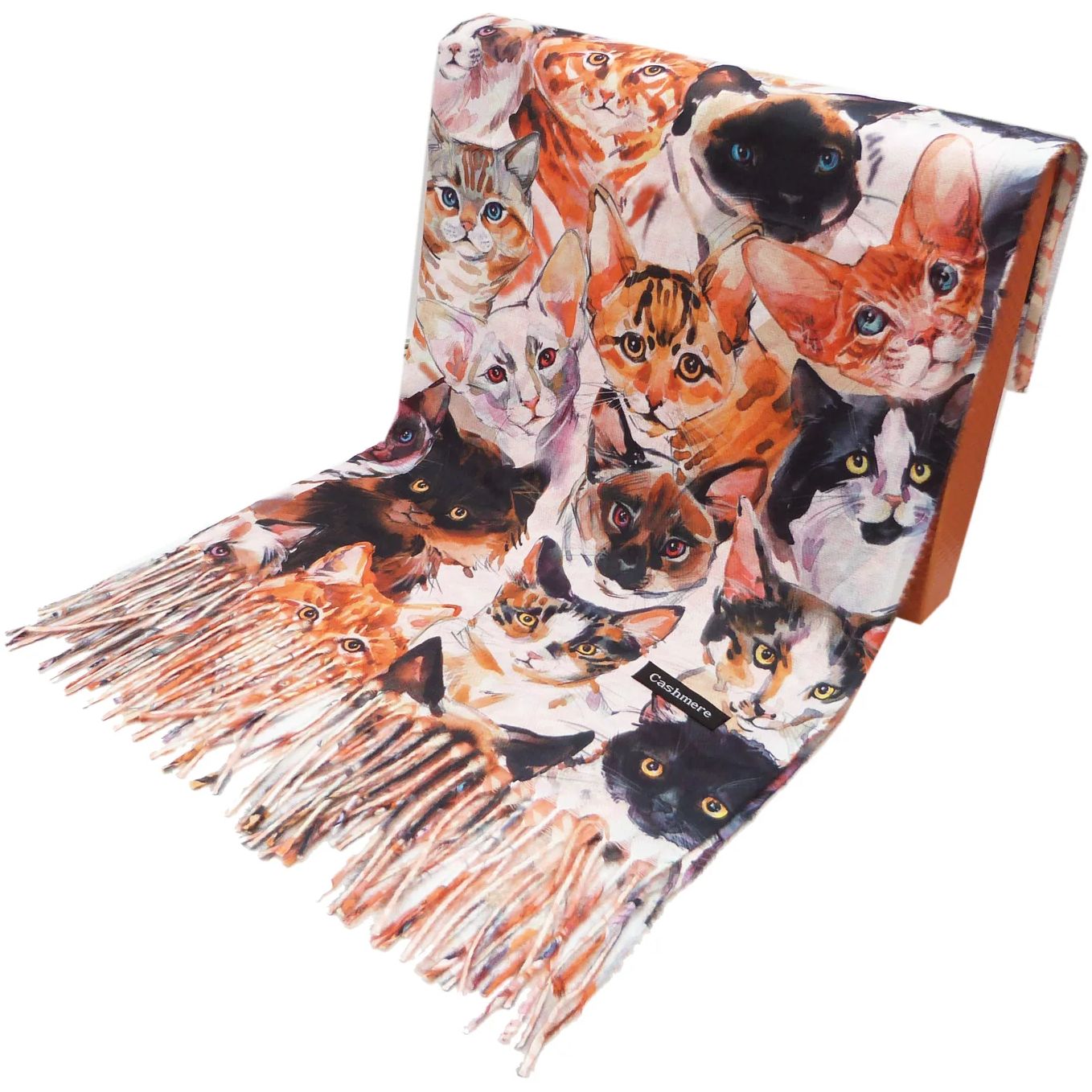 Cats Cashmere Blend Scarf