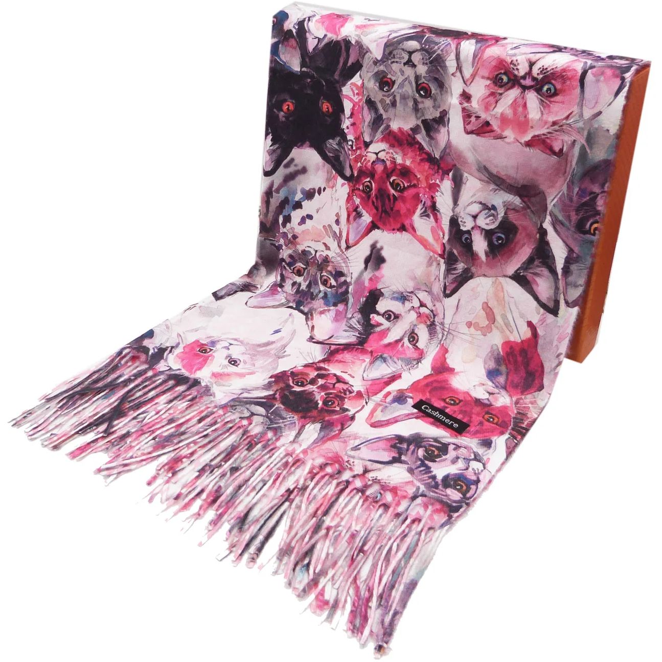Cats Cashmere Blend Scarf