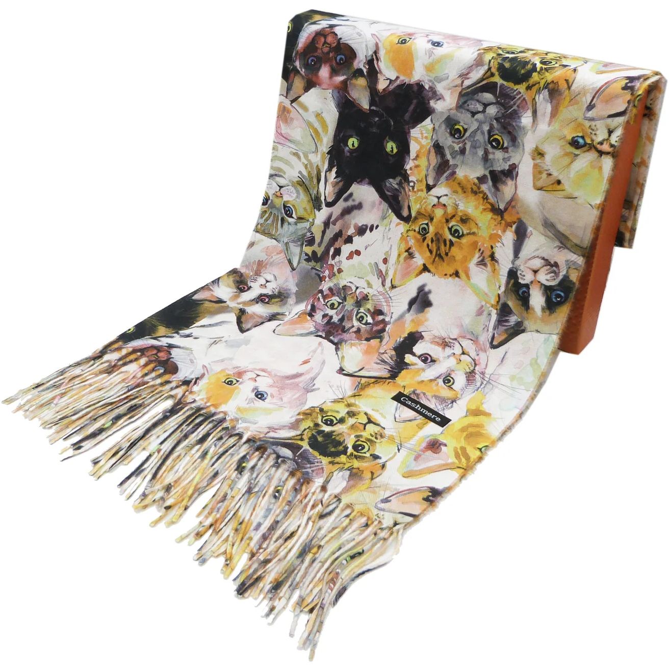 Cats Cashmere Blend Scarf