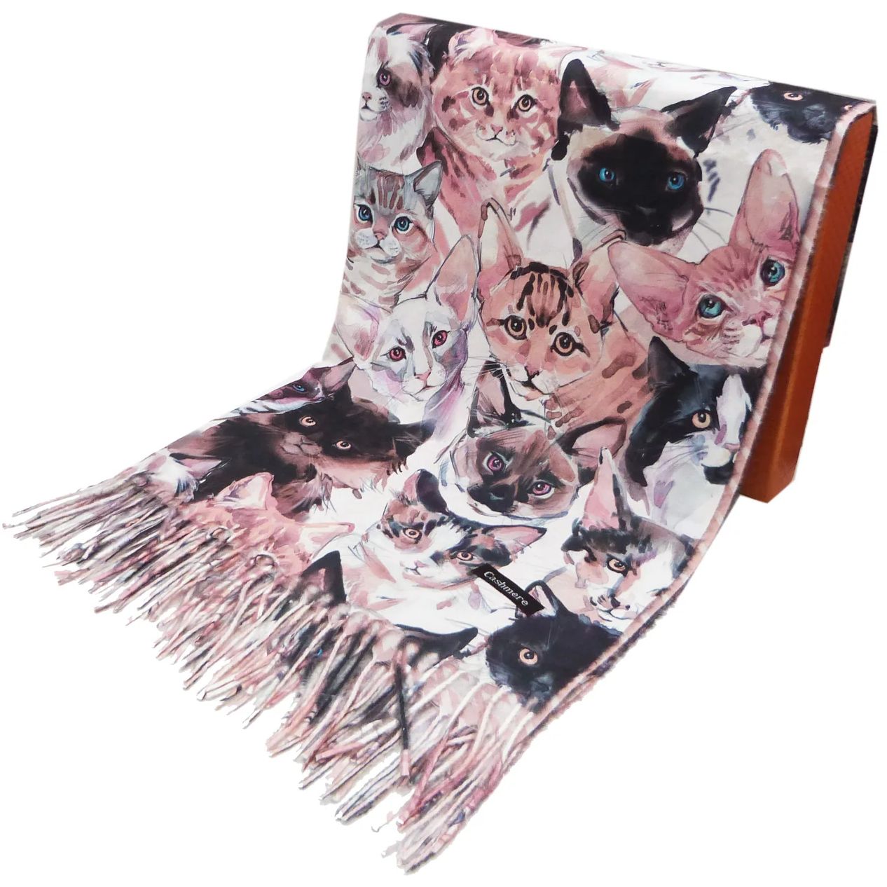 Cats Cashmere Blend Scarf