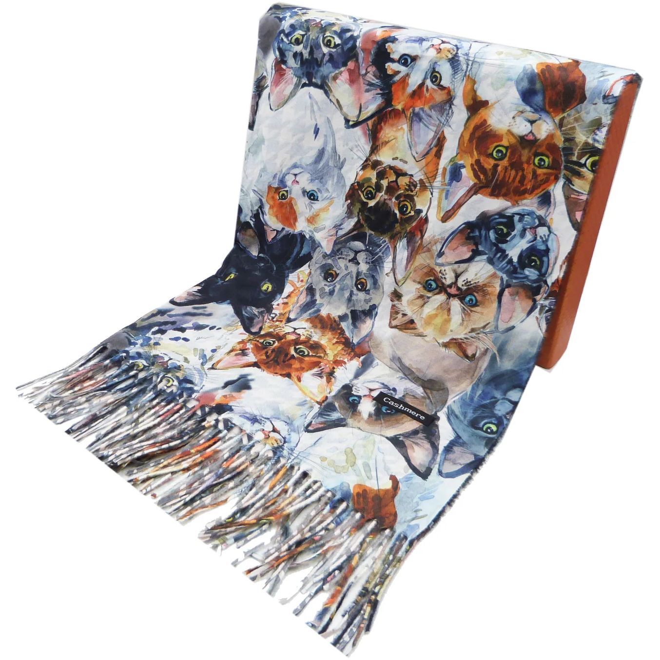 Cats Cashmere Blend Scarf