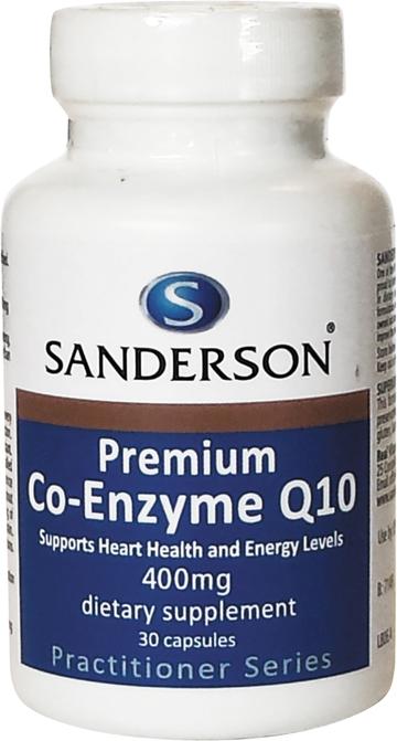 Sanderson Premium CoQ10 400mg 30 Capsules