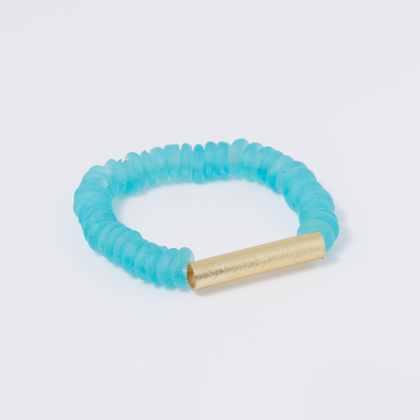 Coastal Grit Caribbean Aqua Seascape Bracelet