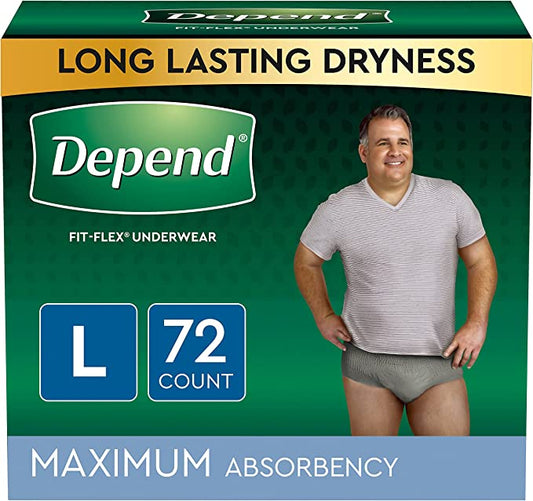 Men's Depend Fit-Flex (Size Large)