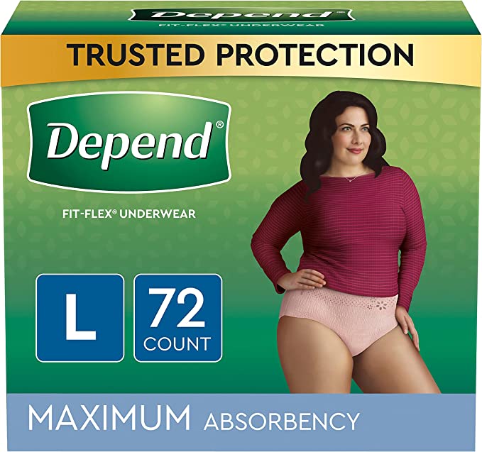 Women's Depend Fit-Flex (Size Large)