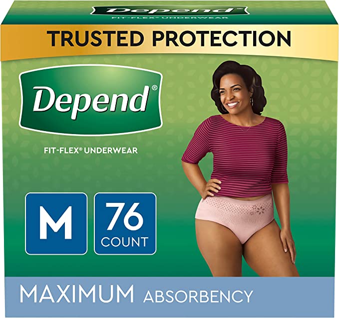 Women's Depend Fit-Flex (Size Medium)