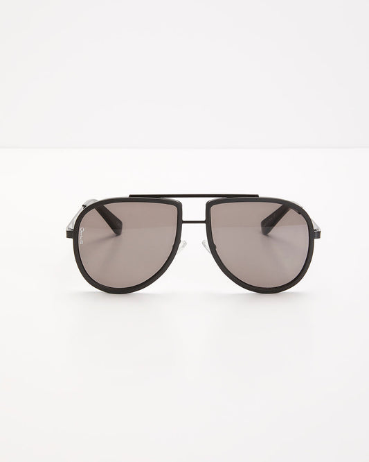 Black % Go All In Aviator Sunglasses-2