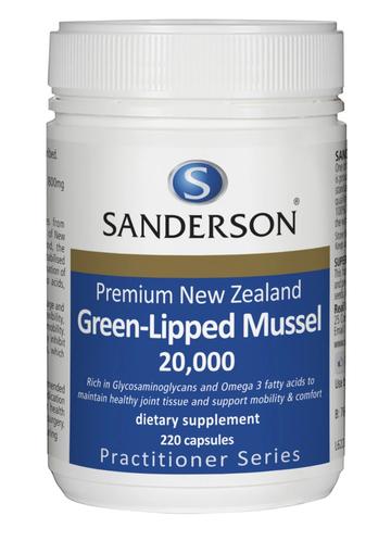 Sanderson NZ Green-Lipped Mussel 20,000 220 Capsules