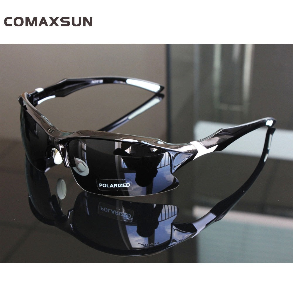 Men's Polarized Cycling Glasses Sport Sunglasses XQ129 Sunglasses Comaxsun Sty1 Black White China