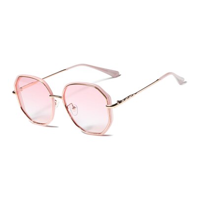 Ralferty Oversized Polygon Women's Sunglasses Big Sunglasses Ralferty C5 Pink