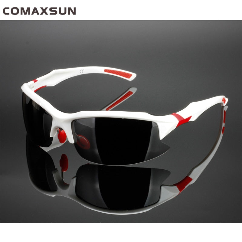 Men's Polarized Cycling Glasses Sport Sunglasses XQ129 Sunglasses Comaxsun Sty1 White Red China