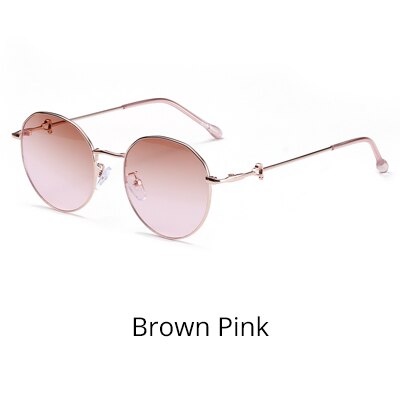 Ralferty Women's Sunglasses Round W2029 Sunglasses Ralferty Brown Pink China