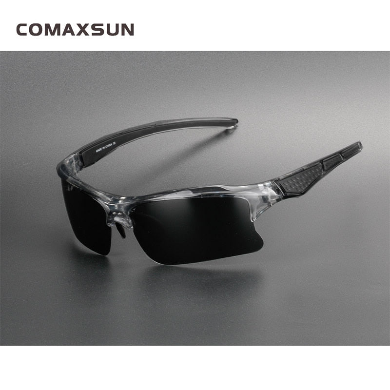 Men's Polarized Cycling Glasses Sport Sunglasses XQ129 Sunglasses Comaxsun Style 3 Gray Black China