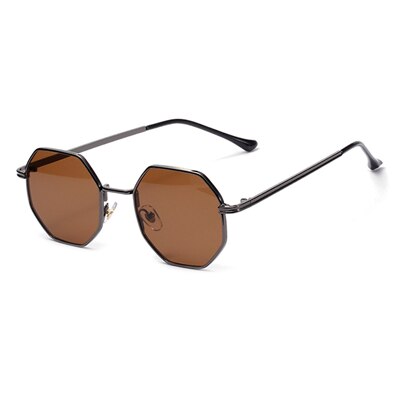 Ralferty Women's Sunglasses Polycarbonate W19620 Sunglasses Ralferty C6 Gun Brown As picture