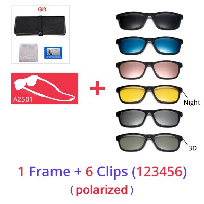 Ralferty Anti Slip Sunglasses Men Clip On Glasses Frame Sport Anti Blue Adjustable Hanging Neck Eyeglasses Sunglasses Ralferty 1Frame 6 Clip 123456 Full black frame