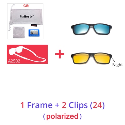 Ralferty Men Eye Glasses Frame Magnet Clip On Sport Sunglasses Women Anti Blue Square Hanging Neck Eyeglass Clip On Sunglasses Ralferty 1Frame 2 Clips 24 Full black frame
