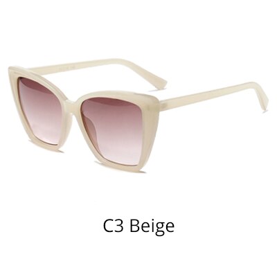 Ralferty Women's Sunglasses Cat Eye W3021227 Sunglasses Ralferty C3 Beige China