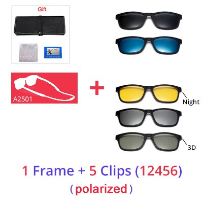 Ralferty Anti Slip Sunglasses Men Clip On Glasses Frame Sport Anti Blue Adjustable Hanging Neck Eyeglasses Sunglasses Ralferty 1 Frame 5 Clip 12456 Full black frame