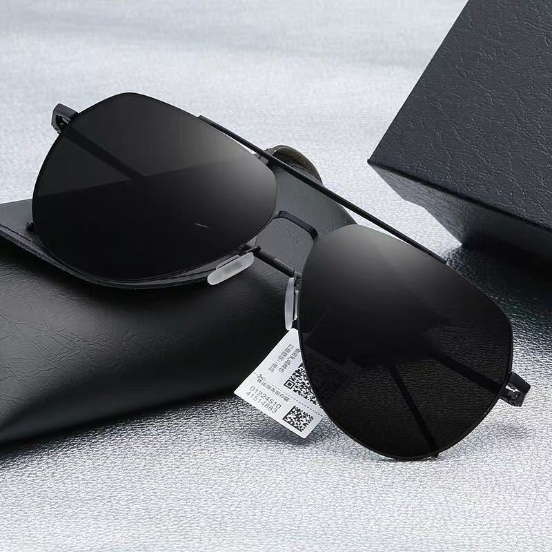 Yimaruili Women's Full Rim Double Bridge Alloy Frame Polarized Lens Sunglasses B8011 Sunglasses Yimaruili Sunglasses Black Other