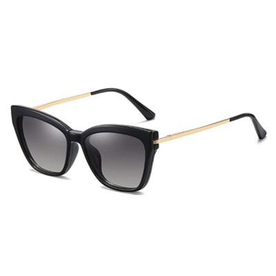 Ralferty Women's Sunglasses Magnet Clips On Glasses Anti Blue Light F95337 Sunglasses Ralferty C1 Black As picture