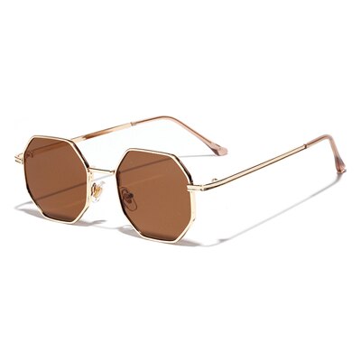 Ralferty Women's Sunglasses Polycarbonate W19620 Sunglasses Ralferty C5 Gold Brown As picture