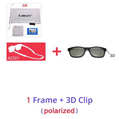 Ralferty Anti Slip Sunglasses Men Clip On Glasses Frame Sport Anti Blue Adjustable Hanging Neck Eyeglasses Sunglasses Ralferty 1 Frame 3D Clip Full black frame