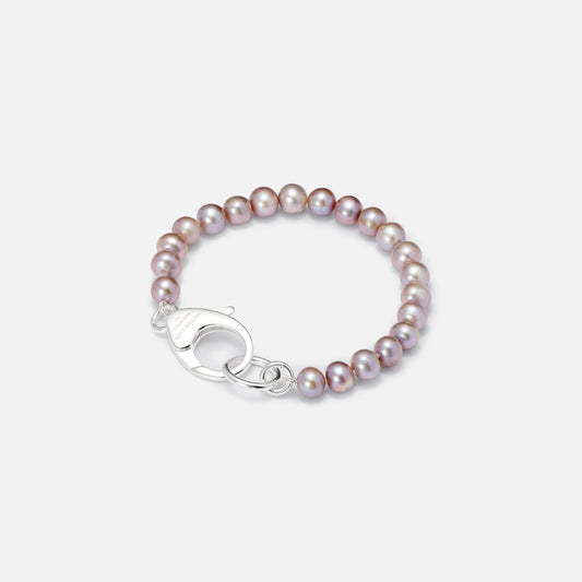 Hatton Labs Pearl Bracelet Mauve 8" - Mauve