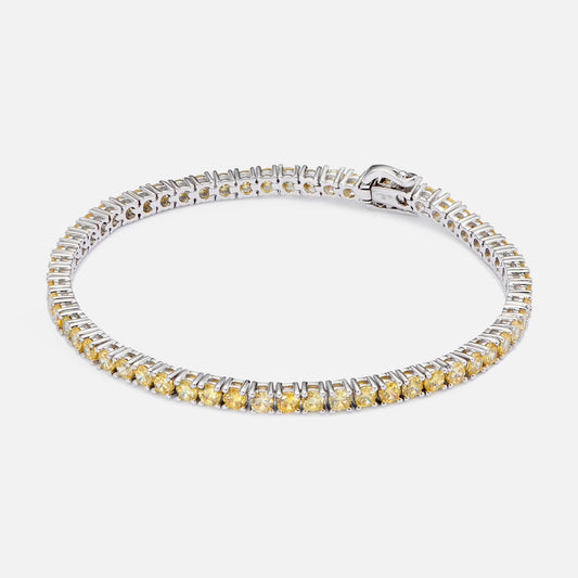 Hatton Labs Multi Tennis Bracelet - Silver / Yellow