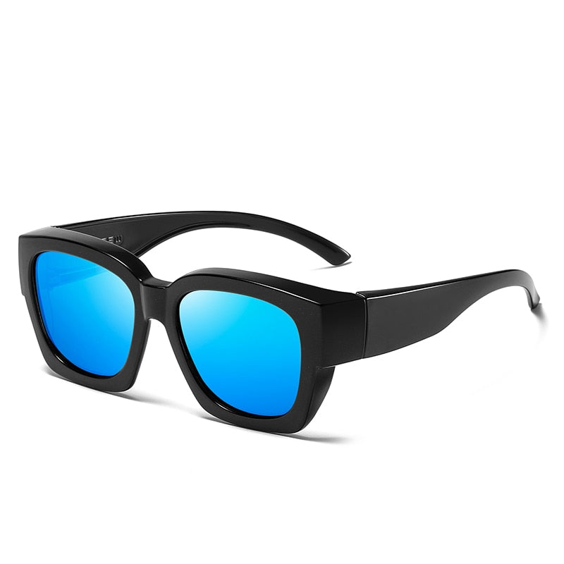 Aidien Unisex Fit Over Cover Overlay Polarized Lens Sunglasses S2020 Sunglasses Aidien Blue black